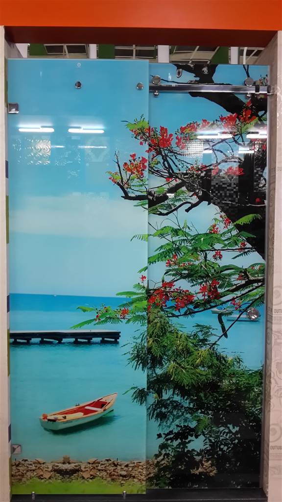 KTS- PHÒNG TẮM KÍNH PHUN HOA VĂN - Ms 37